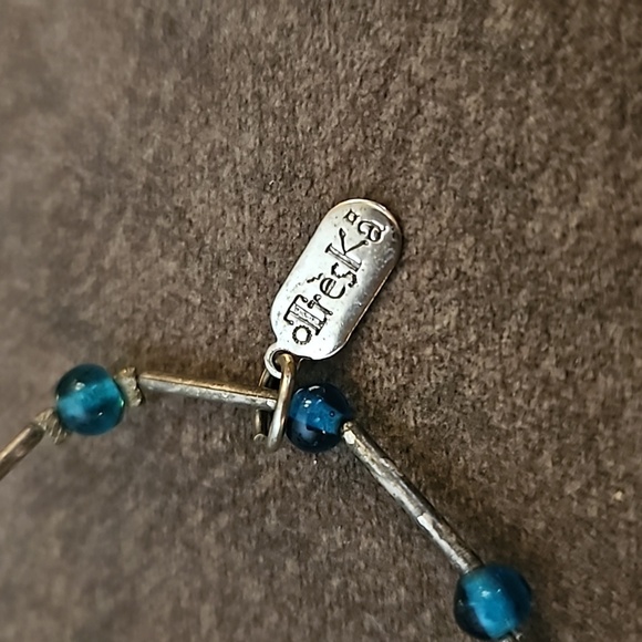 TRESKA Elephant Lampwork Glass Funky Tribal Beaded Long Necklace - Picture 7 of 7